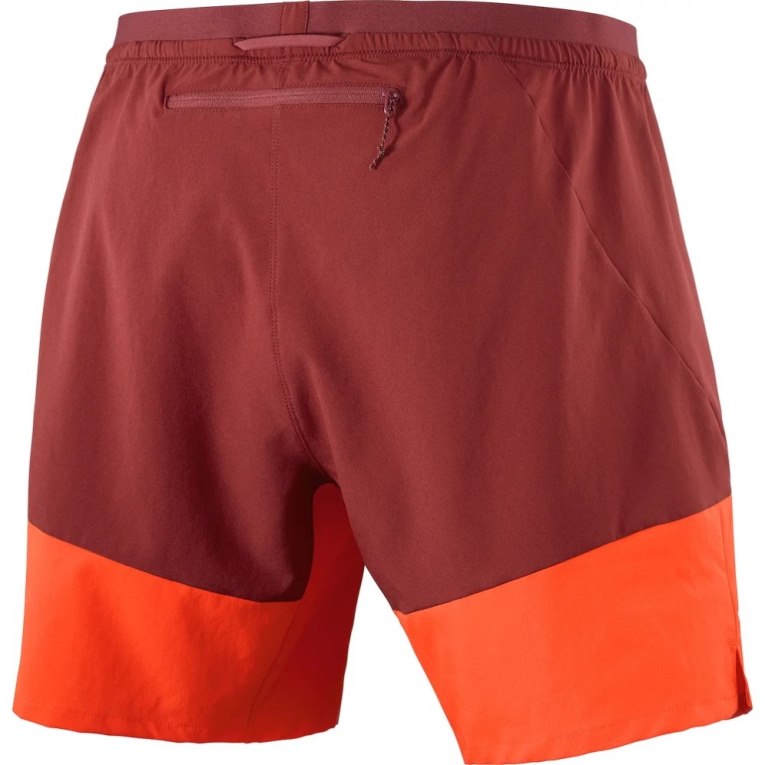 Calções Salomon Cross 7'' No Liner Masculino Vermelhas | PT V24765